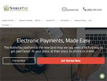 Tablet Screenshot of noblepay.com